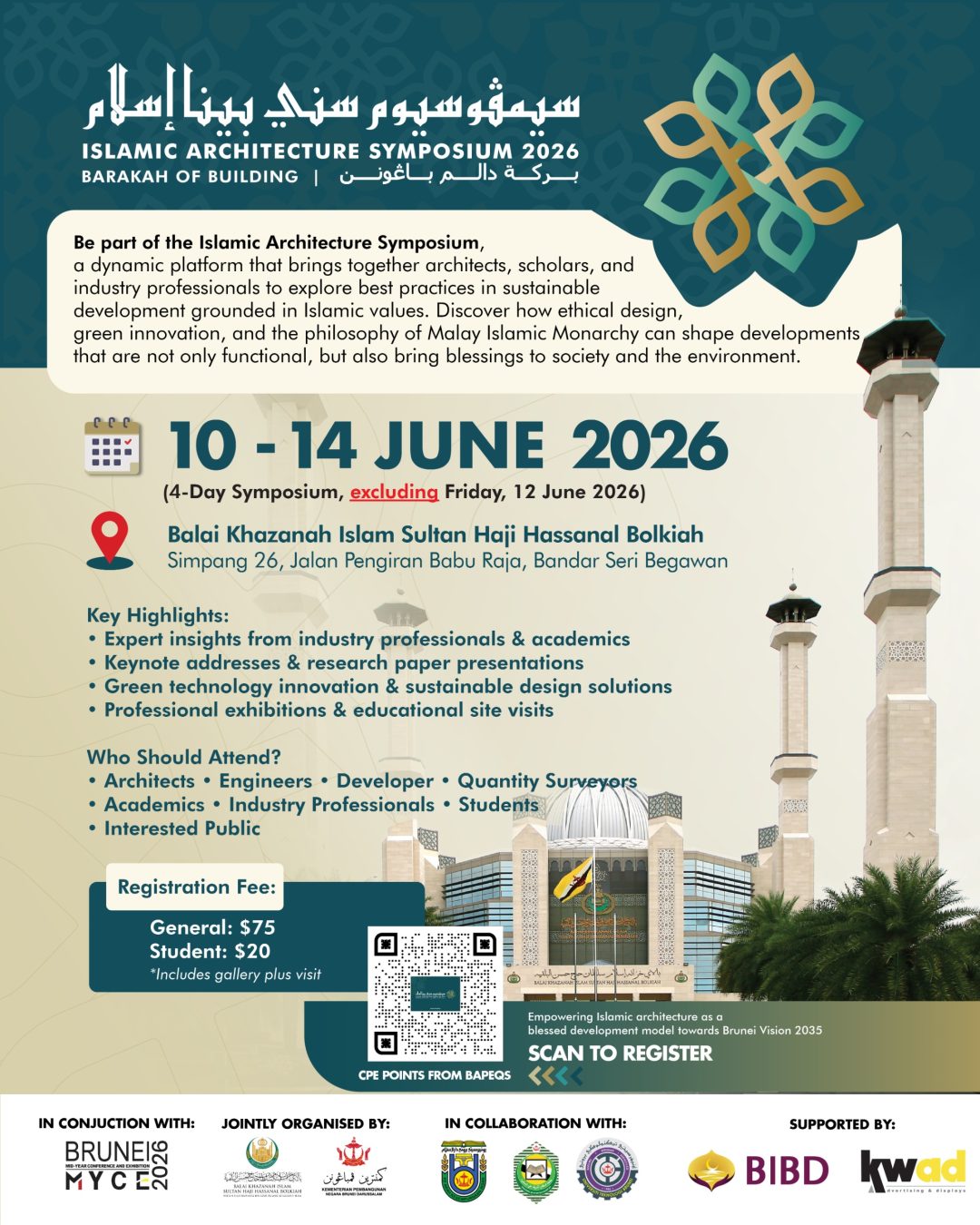 REGISTRATION TO PARTICIPATE IN THE ‘ISLAMIC ARCHITECTURE SYMPOSIUM 2026 ...