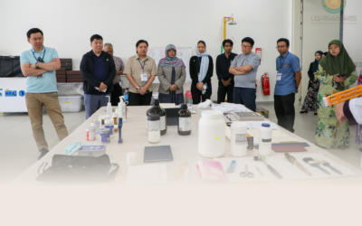 Ebru Art Demonstration and Galeri Plus Enrich PEMNA T-CoP Delegates’ Visit to Balai Khazanah islam Sultan Haji Hassanal Bolkiah